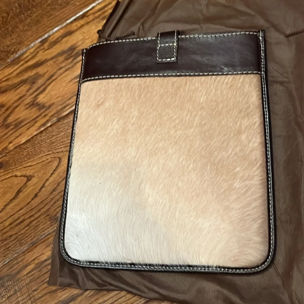 Cowhide iPad case.